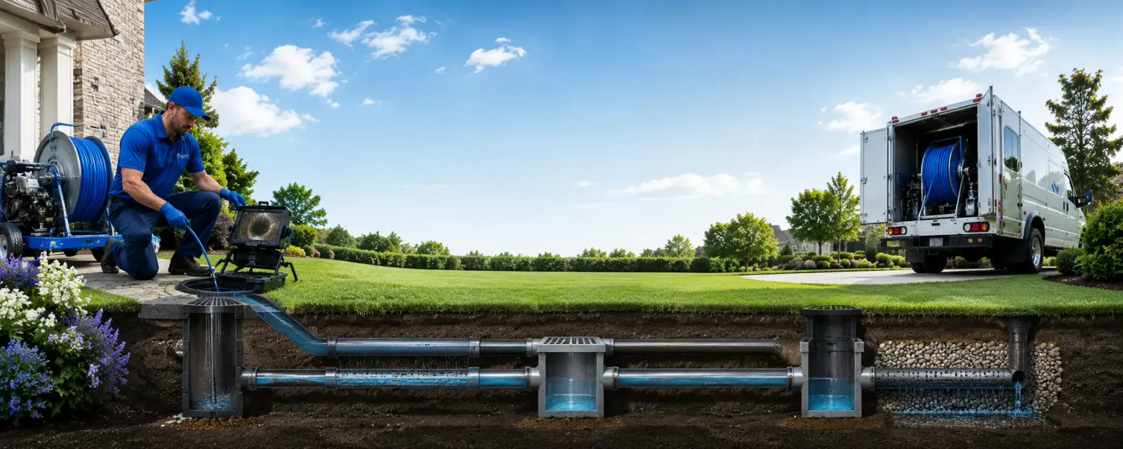 Outdoor drain cleaning information for Arthurdale, WV